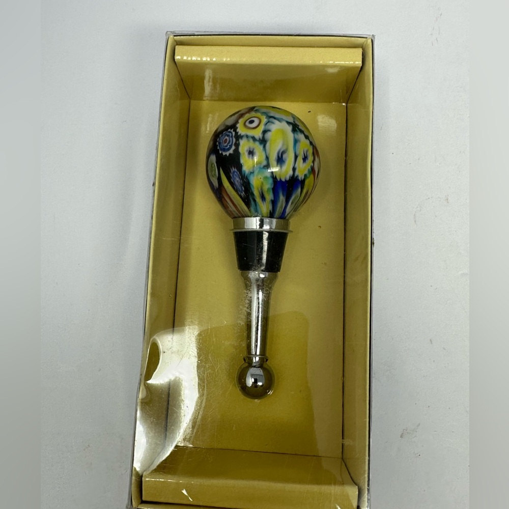 NEW LSArts, Inc. Bed Bath & Beyond Handmade Glass Millefiori Bottle Stopper W4